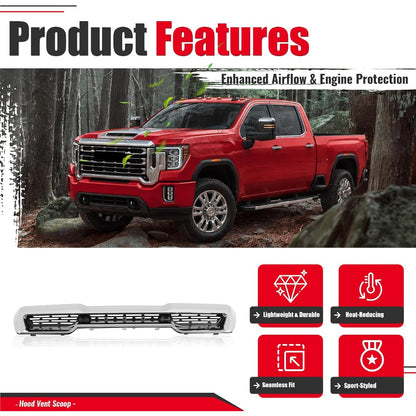 Hood Scoop Vent Compatible with 2020-2023 GMC Sierra