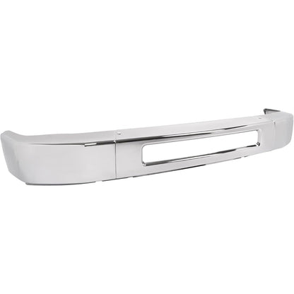 ALMULOO Front Bumper Face Bar+Bracket Compatible with 2008-2014 Ford E-150/E-250 & 2008-2019 Ford E-350/E-450 Super Duty Replace 8C2Z17757B/8C2Z17B884A/8C2Z17B883A/FO1002410/FO1066176/FO1067176