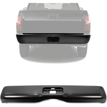 ALMULOO Steel Rear Roll Pan Compatible with 2007-2013 Silverado Sierra 1500 2500 3500 Fleetside Styleside Bed Truck Rear Roll Pan Bumper w/License Light Black