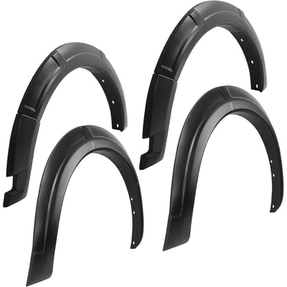 4 Set Fender Flares Compatible with 2022-2025 Ford Maverick Crew Cab, 3Pieces Per Fender Flares Plastic(PP) Textured Black Wheel Eyebrow Fender Trim