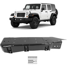 Fuel Tank Skid Plate Guard Compatible with 2007-2018 Jeep Wrangler 4 Door Replacement for 52059747AD 52059747AE 52059747AF 52059747AG Steel Powder Coated