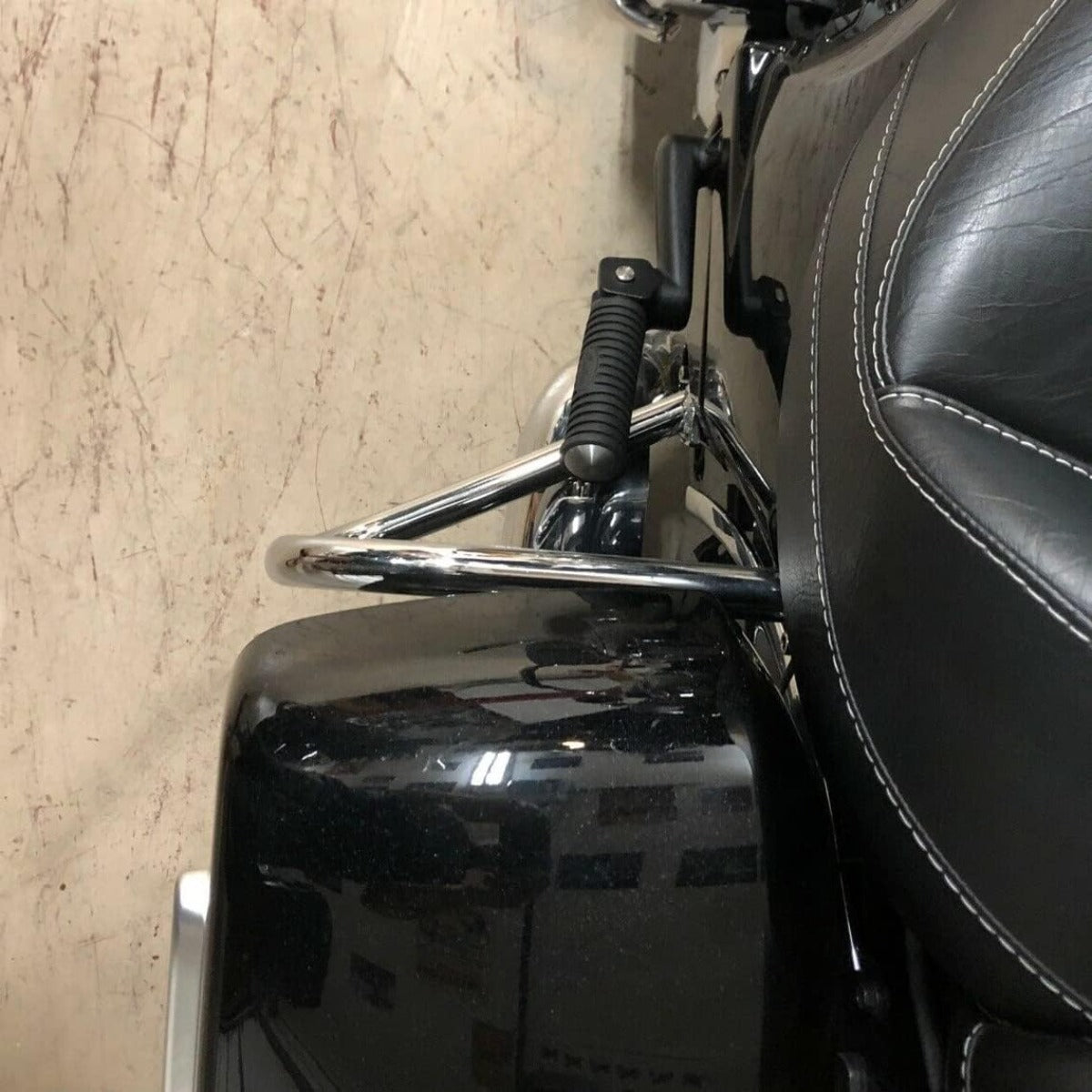 ECOTRIC Rear Highway Bars Compatible with 2014-2024 Indian Chief Chieftain Roadmaster Dark Horse Springfield Rear Saddlebag Crash Bars Engine Guard Chrome