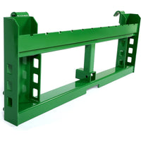 Load image into Gallery viewer, 50&quot; Pallet Fork Frame Attachment Compatible with John Deere Loaders 200 300 400 500 Series Skid Steer Rate 3000 LBS 2&quot; Receiver Hitch Green
