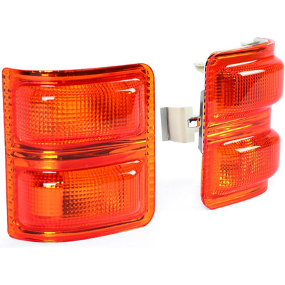 HECASA Side Mirror Marker Lights Compatible with 2008-2016 Ford F250 F350 F450 F550 Super Duty Turn Signal Light Lamp Amber Lens Pair
