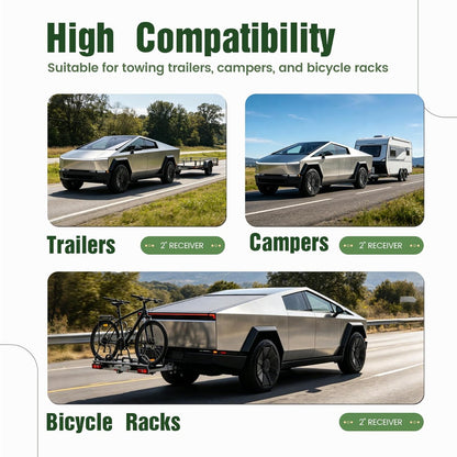 ALMULOO 2'' Trailer Hitch Receiver Compatible with Cybertruck Suitable