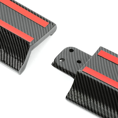 Side Skirt Extension Replacement 4Pcs Compatible with 2017-2023 Tesla Model 3 Carbon Fiber Printing Rocker Panels Guard Body Kit ABS Plastic Side Trim