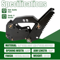 Load image into Gallery viewer, Universal Backhoe Thumb Excavator Attachment Fit for 3.25&quot; Boom Width Compatible with Kubota Woods Mahindra Deere JD Claw Tractor Black Powder Coated Steel Bolt On Durable Heavy Duty
