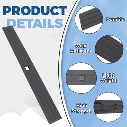 Center Tailgate Molding Trim Compatible with 2015-2020 Ford F150 F-150 Replacement for FL3Z9940602B FO1904135 Flexible Flex Step Cap Top Trim Protector Cover w/Release Button