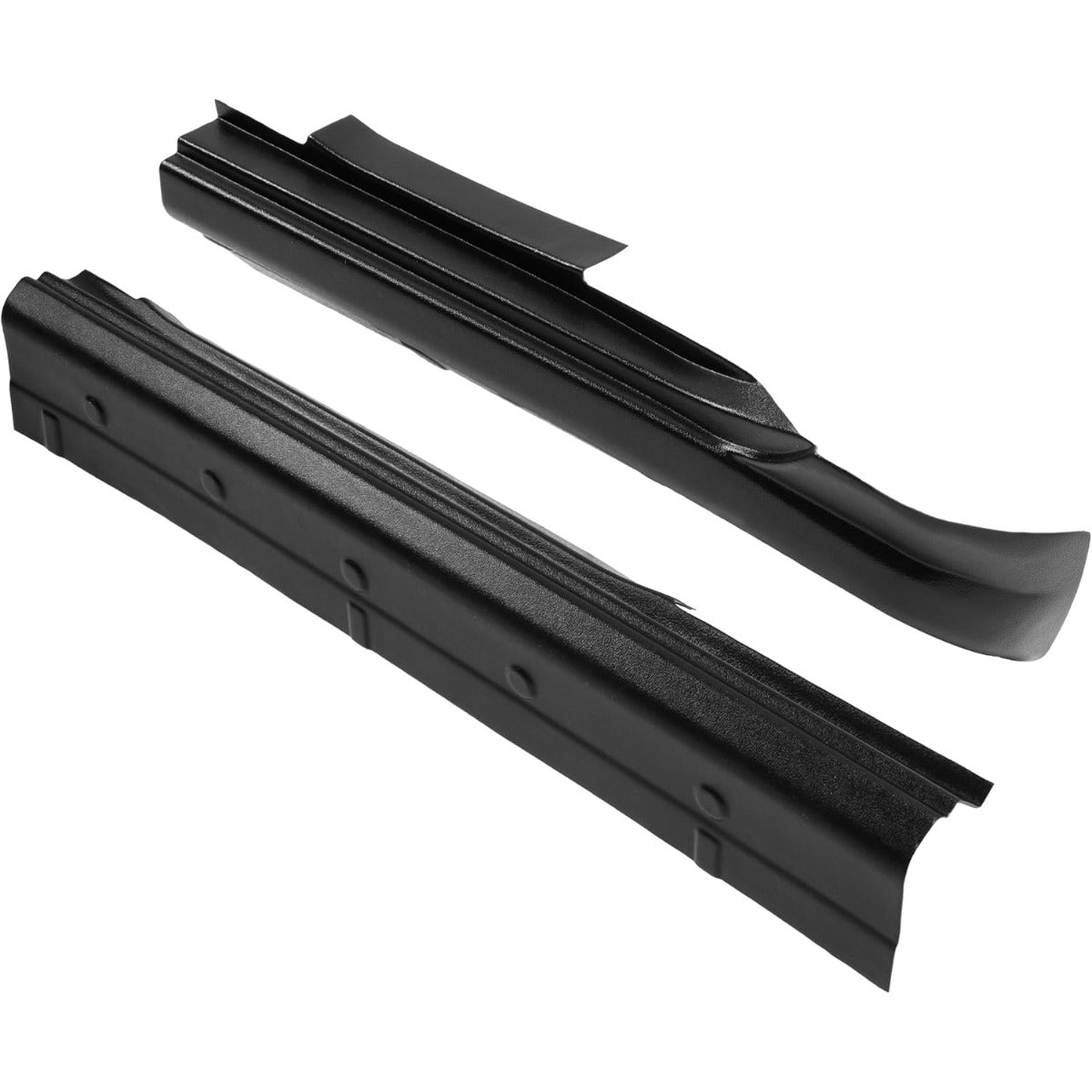 4PCS Rocker Panel Guard Compatible with 2014-2018 Chevy Chevrolet Silverado GMC Sierra 1500 Double Cab Side Rocker Guards Sill Plate Cover Plastic(PE) Black Textured