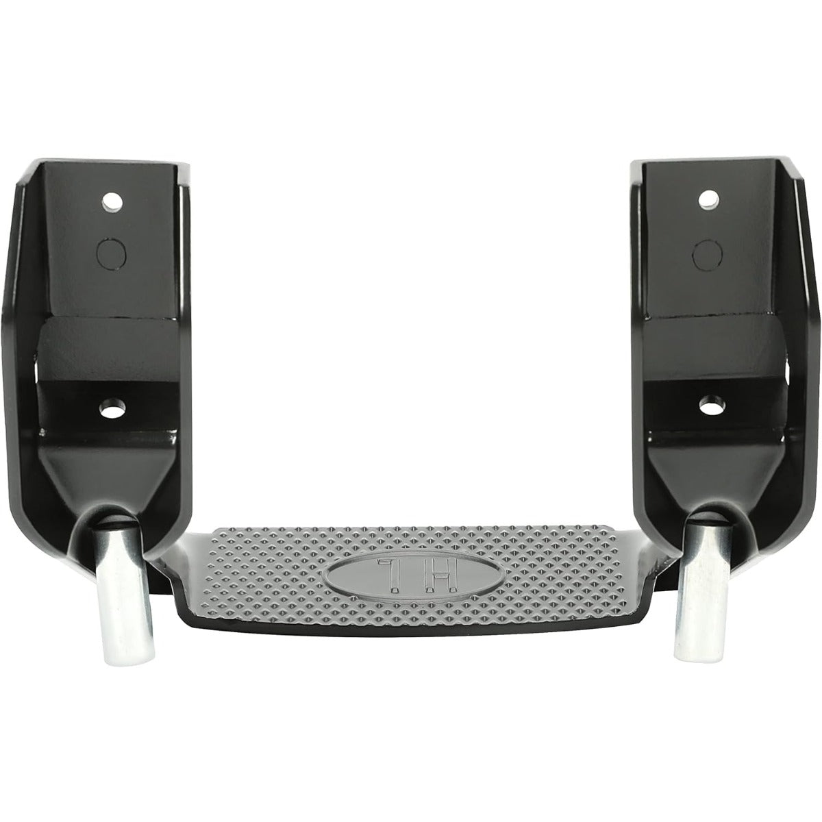 Side Step Compatible with 1967-2020 Chevrolet Toyota Ford Dodge Jeep GMC Nissan Mazda Aluminum 2 Pcs Side Step for Pickups & Trucks Black