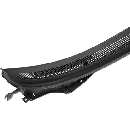 Windshield Wiper Cowl Panel Compatible with 2015-2019 Hyundai Sonata & Sonata Hybrid Replacement for 86150C1000 86150C2000 Air Inlet Window Cowl Vent Molding Grille Unfinished Black Plastic