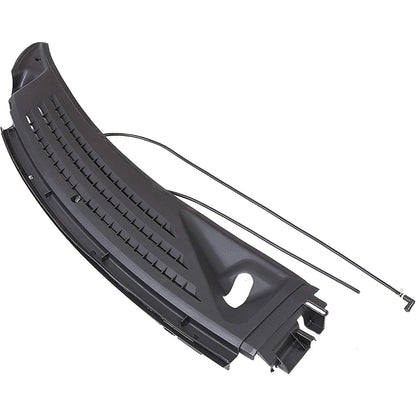 ECOTRIC Front Windshield Wiper Cowl Panel Grille Vents Set w/Seals Compatible with 2009-2014 Ford F150 Replacement for BL3Z15022A68A & BL3Z15022A69A Driver & Passenger Side