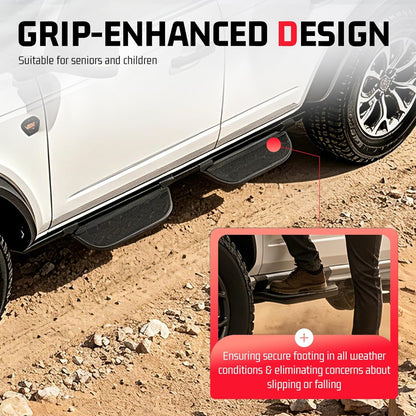 ALMULOO Step Compatible with Bronco 2/4 Door Model Running Boards Step