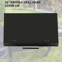 Load image into Gallery viewer, HECASA Black Outdoor 36&quot; Griddle Grill Hard Cover Lid Waterproof Aluminum Compatible with Blackstone &amp; More (No Diamond Plated) LYOM-018F-GB
