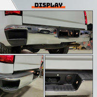 Load image into Gallery viewer, Rear Step Bumper Assembly Compatible with 2014-2019 Chevy Chevrolet Silverado &amp; GMC Sierra 1500 Chrome Replacement for GM1103176 GM1103175 (W/O Sensor Holes W/Conner Step Hole) LYAM-365S-1
