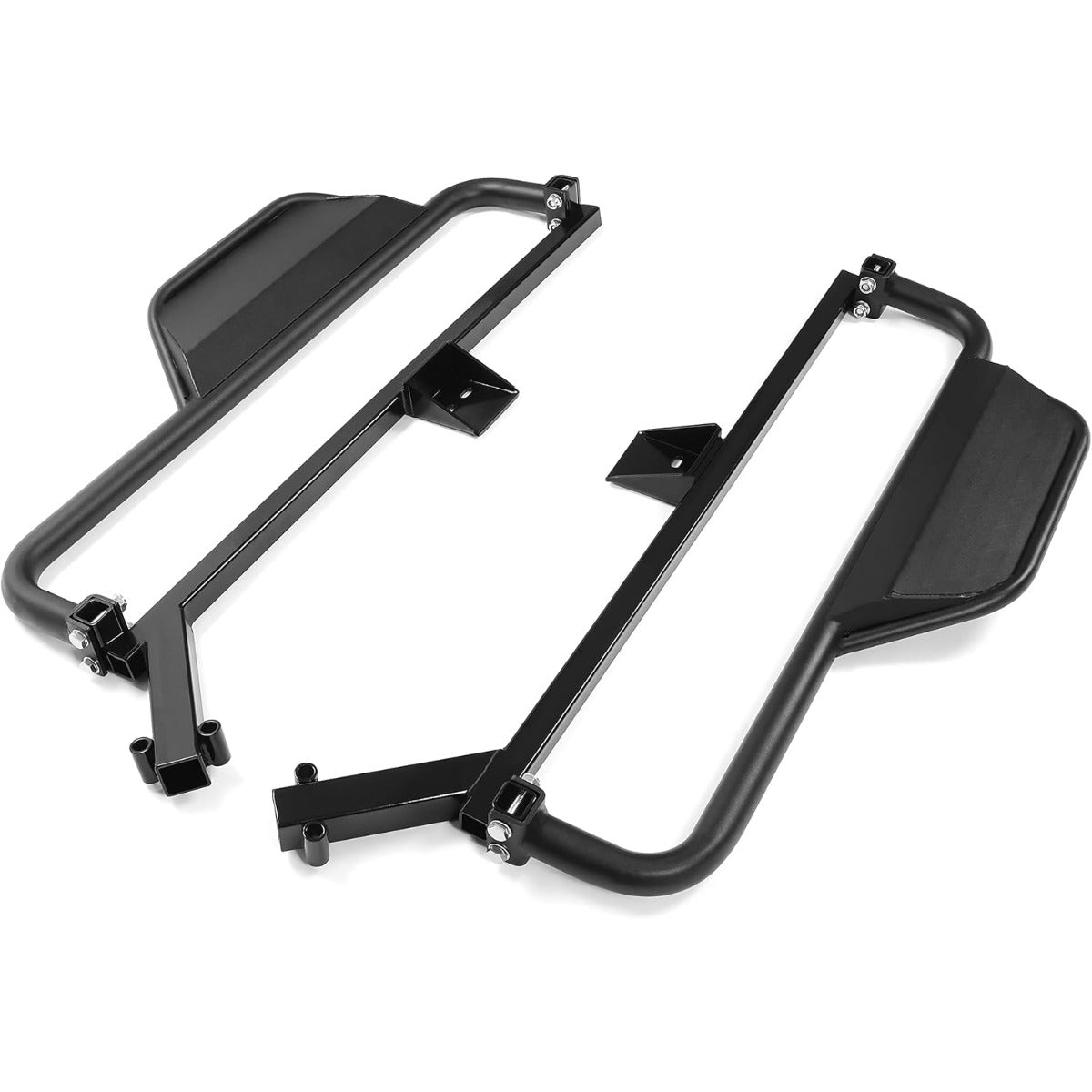 Nerf Bars Running Boards Compatible with 2018 2019 Club Car Onward Golf Carts Drop Down Side Step with Step Brackets Left & Right Steel Pair