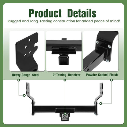 ALMULOO Mount Trailer Hitch Compatible with 2007-2013 Silverado/GMC Sierra