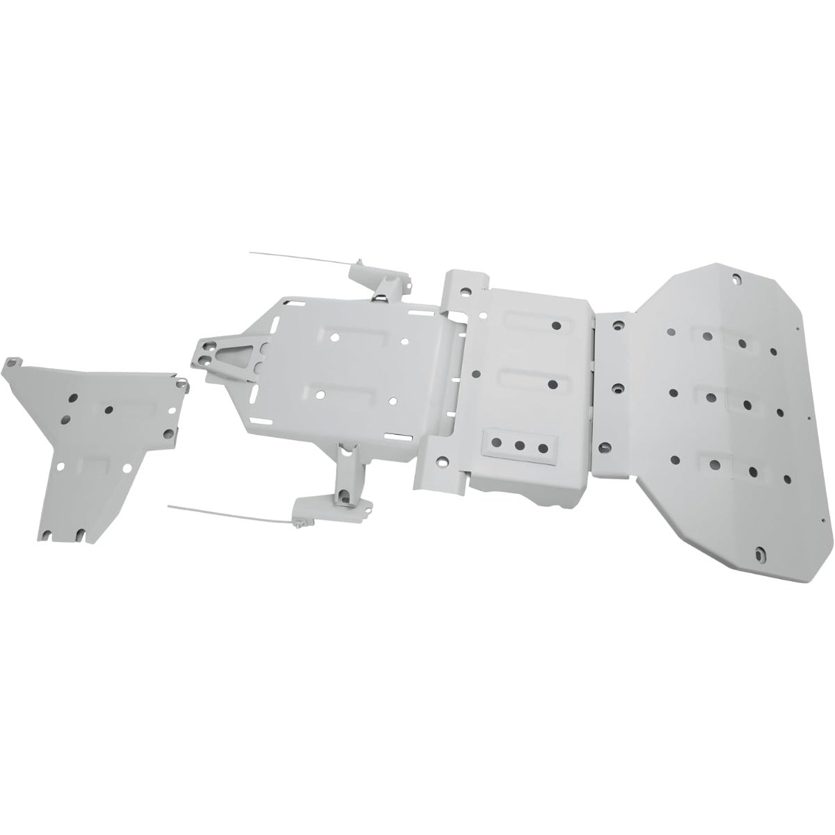 Skid Plate Compatible with 2021-2023 Ford Bronco Steel Matte Lower Engine Undercover Guard Protection