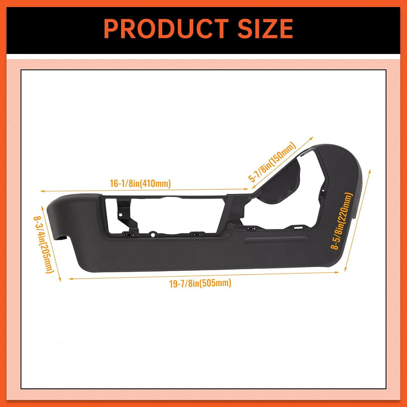 Front Drivers Side Seat Trim Panel Cover Bezel Compatible with 2009-2014 Ford F150 Lincoln Mark LT Replacement for 9L3Z-1662187-EA NOT Fit for Manually Adjusting & Super Cab Power Seats LYAP-397