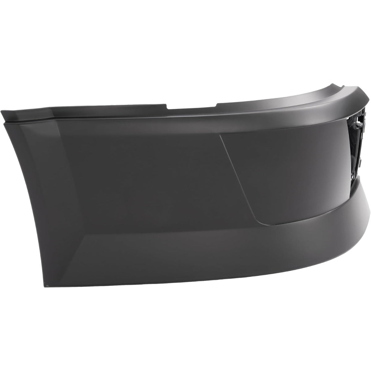 Bumper Corner Compatible with 2004-2018 Volvo VNL 300 430 630 670 730 780 Bumper Extension Corner w/Fog Light Hole Plastic ABS Painted Matte Black Right Side
