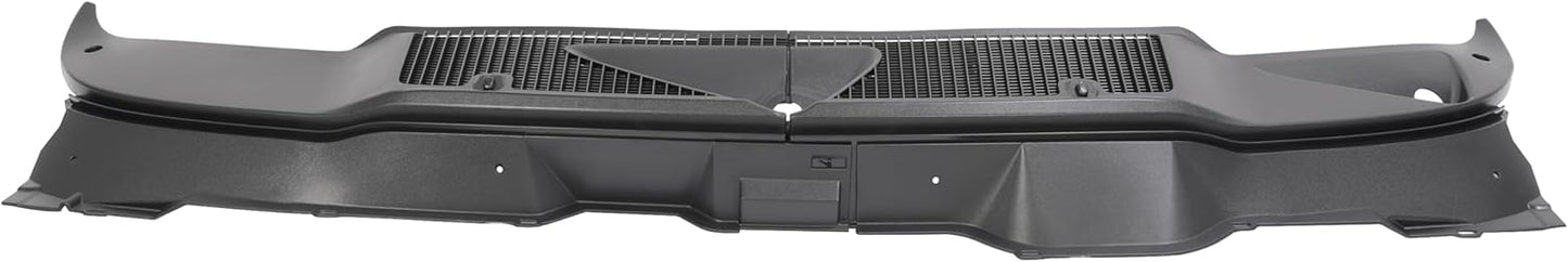 Windshield Wiper Cowl Panel Grille Compatible with 2002-2010 Dodge Ram 1500, 2500, 3500 Replacement for 55056006AG 55056006AE Front Window Insert Panel ABS Plastic LYAP-X1152