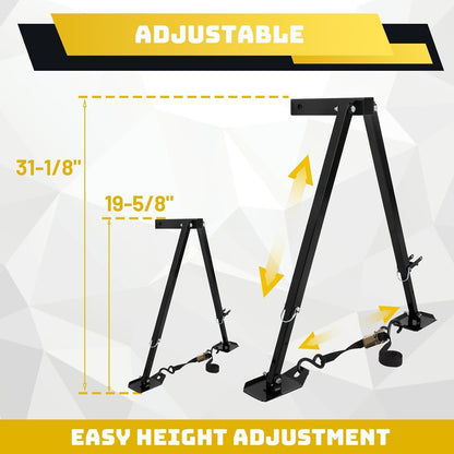 Hitch Mount Stabilizer Fit Any RV W/ 2inches Hitch Receivers Motorhomes Truck Campers Travel Trailers 5th Wheels Hitch Stabilizer Adjustable Height of 19-5/8inches-31-1/8inches LYOM-254