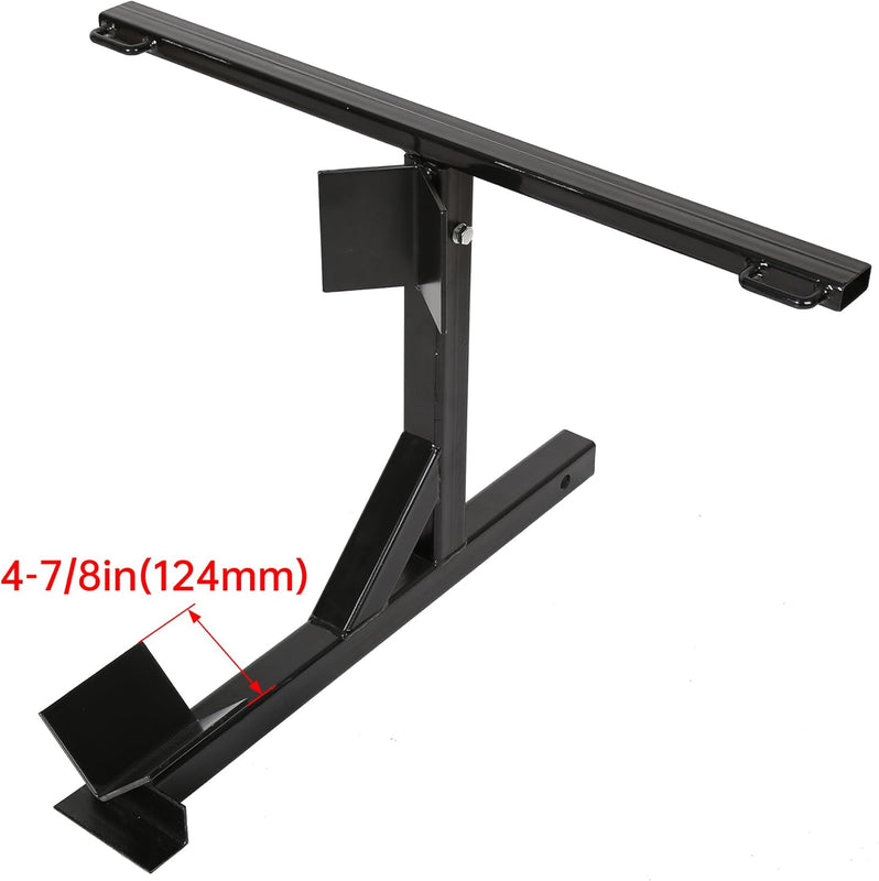 HECASA Motorcycle Trailer Carrier Tow Hitch Rack Motorcycle Carrier Black LYA-062