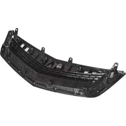 HECASA Front Grille Compatible with 2009 2010 ACURA TSX Silver ABS Plastic Grill With Moulding Trim