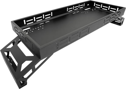 Overbed Cargo Rack UTV Compatible with Fully Adjustable Mounting Brackets Accommodate Bed Rail Widths from 39.7inches - 56.3inches (Inside Width) Full-Bed Rack LYMM-206S
