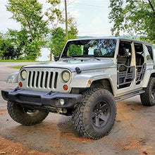 Front & Rear Tubular Half Doors fit for 2007-2018 Jeep Wrangler JK Unlimited 4-Door Set Off Road Trail Door LYAM-267