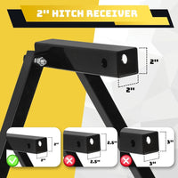 Load image into Gallery viewer, KUAFU Hitch Mount Stabilizer Fit Any RV W/ 2&#39;&#39; Hitch Receivers Motorhomes Truck Campers Travel Trailers 5th Wheels Hitch Stabilizer Adjustable Height of 19-5/8inches-31-1/8inches LYOM-254
