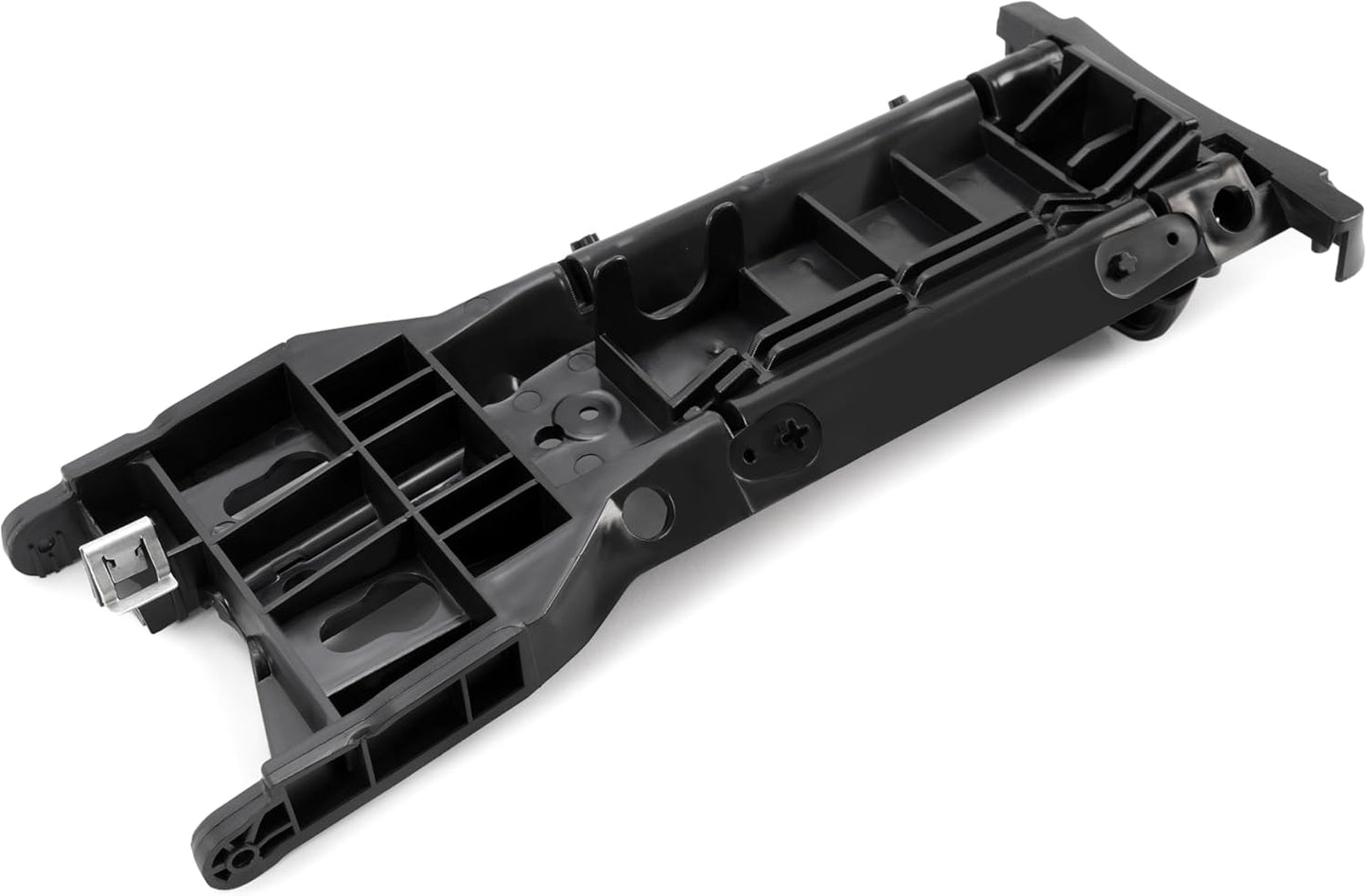 Center Console Lid Armrest Sliding Mechanism Accessory Compatible with 2006 2007 2008 2009 2010 2011 Honda Civic Plastic Black LYAP-839-1
