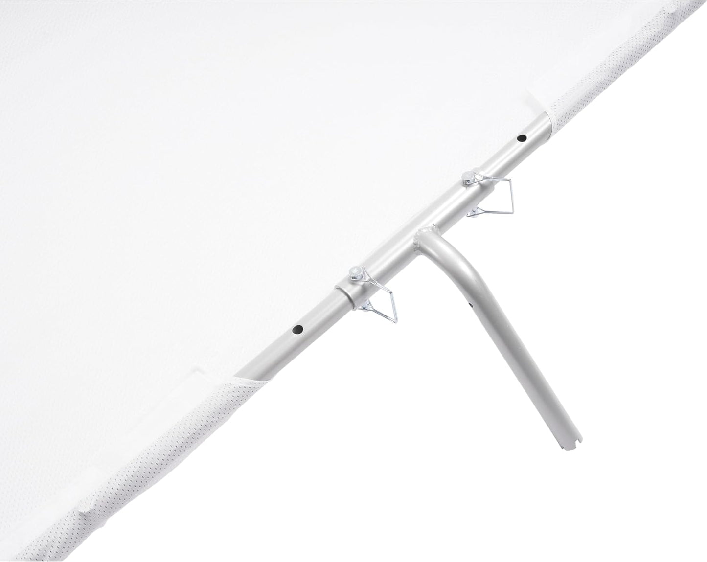 Boat Sun Shade Compatible with Boats 25 FT and Under Stern Boat Center Console Sun Shade Aluminium+Cloth -White
