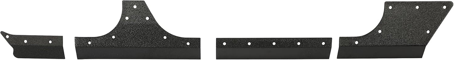 Door Armor Cladding Skid Plate Compatible with 2007-2018 Jeep Wrangler JK 4 Doors Powder Coated Steel Heavy-Duty Black Slider Rocker Guards Rock Panel LYAM-664