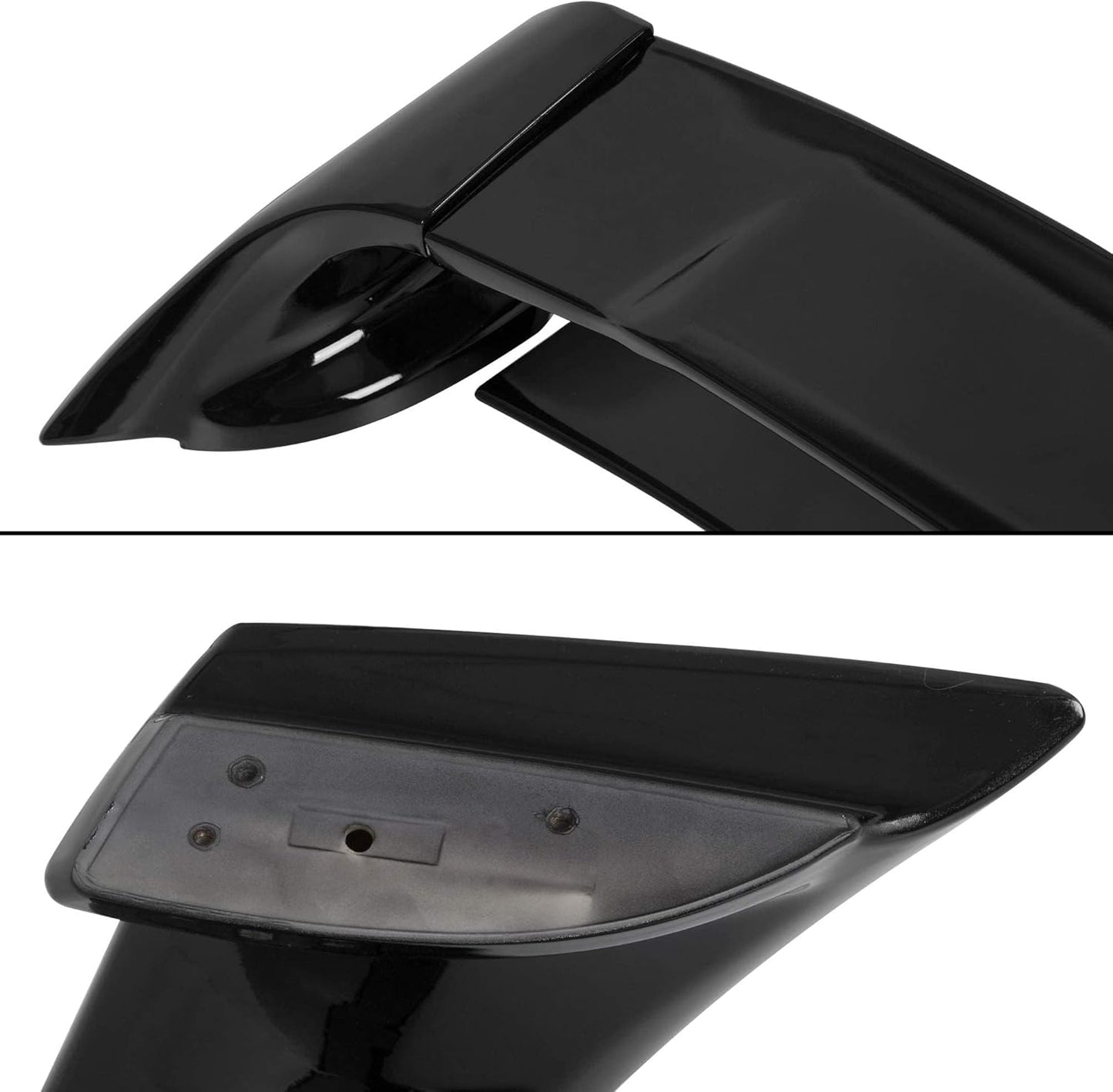 Rear Trunk Spoiler Wing Compatible with 2006-2011 Honda Civic 4 Door Sedan ABS Trunk Spoiler Wing Painted Gloss Black LYAP-530