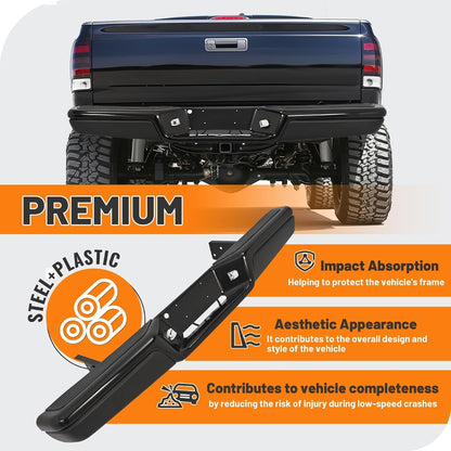 KUAFU Bumper Compatible with 1997-2004 Dakota Model Step Bumper