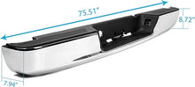 Rear Step Bumper Assembly Compatible With 2002-2008 Dodge Ram 1500 2003-2009 Ram 2500 3500 Replace for CH1103111 CH1103108 W/Top Pads & & license Plate lamp Chrome LYAM-363S