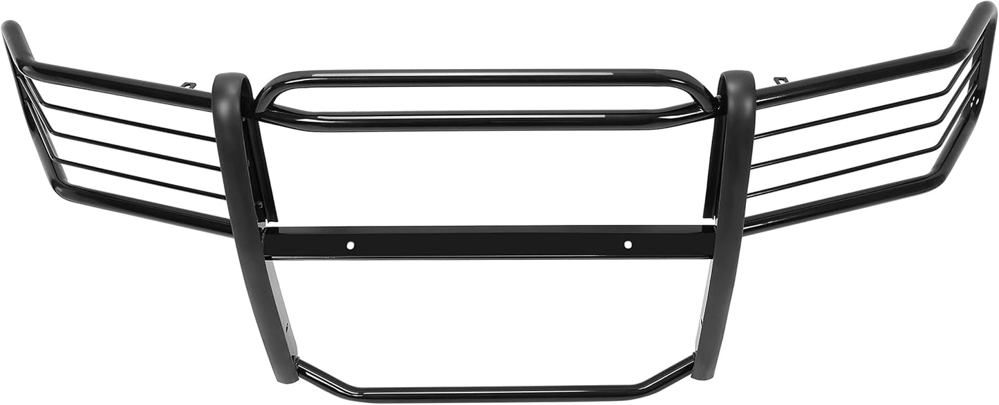 Brush Guard Compatible with 2007-2013 Chevy Silverado/GMC Sierra 1500 New Body Style (Not for 2500 HD Models) Powder Coated Bumper Grille Protection LYAM-194-1S