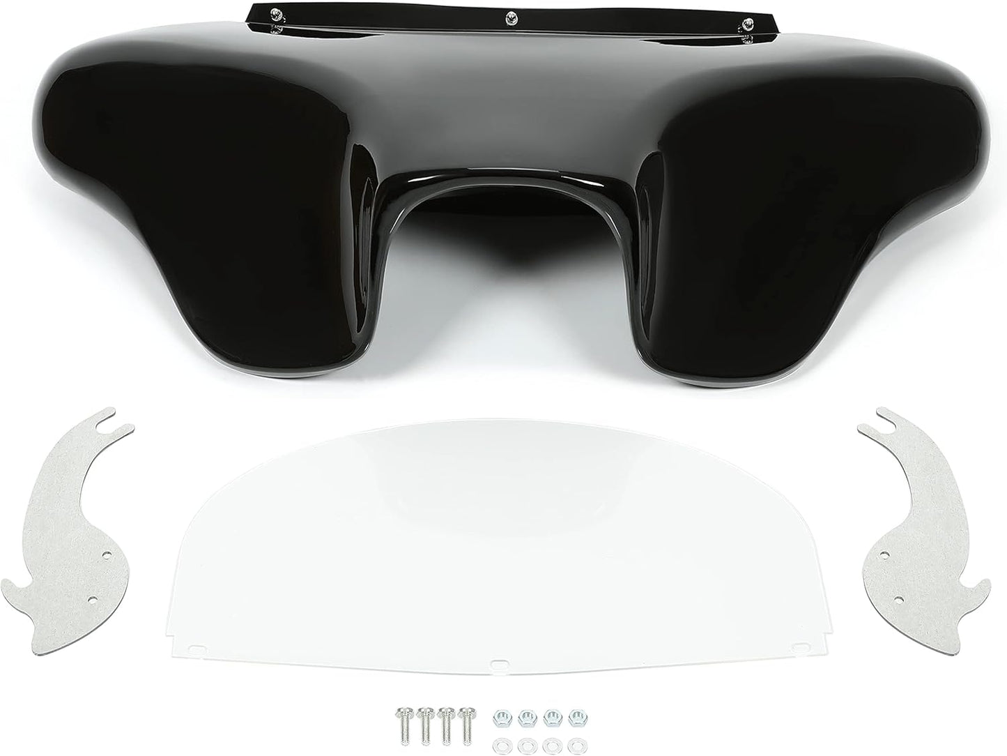 Batwing Fairing Compatible with 1986-2015 Harley Davidson FLSTN Heritage Softail Classic Deluxe Fat Boy w/Windshield 4 Speaker Front LYMP-120