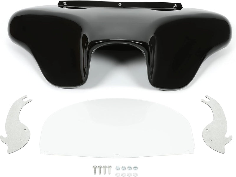 KUAFU Batwing Fairing Compatible with 1986-2015 Harley Davidson FLSTN Heritage Softail Classic Deluxe Fat Boy w/Windshield 4 Speaker Front LYMP-120