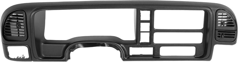 Dashboard Radio Panel Compatible with 1995-1999 Chevy Chevrolet GMC C1500 C2500 C3500 K1500 K2500 K3500 Tahoe Suburban Blazer Yukon Plastic Textured Black LYAP-X1270-3