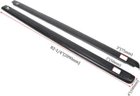 Load image into Gallery viewer, Truck Bed Rail Caps W/Holes Compatible with 1999-2006 Chevrolet Silverado &amp; GMC Sierra 1500 2500 3500 (Classic only) W/Stake Holes 6&#39;6inches Bed Black Ribbed Finish (Set of 2) LYAP-206-DK
