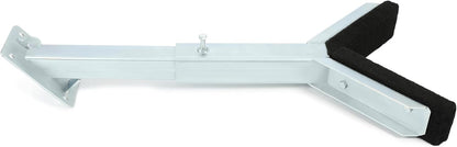 Adjustable Bow Rest Catcher for Boat Trailer Compatible with 3 inch Wide Trailer Tongues (3x3 or 3x4) Assembly Silvery Steel Bracket LYOM-194