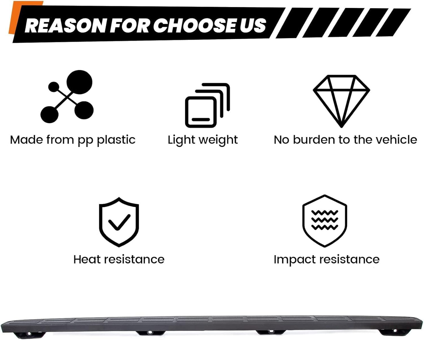 Tailgate Spoiler Cap Cover Compatible with 1999-2007 Chevy Silverado GMC Sierra Replacement for 15932249 GM1909101 Molding Top Protector Textured Black LYAP-237