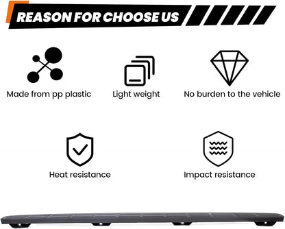 Tailgate Spoiler Cap Cover Compatible with 1999-2007 Chevy Silverado GMC Sierra Replacement for 15932249 GM1909101 Molding Top Protector Textured Black LYAP-237