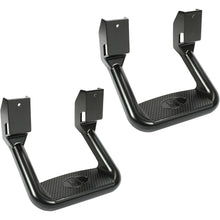 Side Step Compatible with 1967-2020 Chevrolet Toyota Ford Dodge Jeep GMC Nissan Mazda Aluminum 2 Pcs Side Step for Pickups & Trucks Black