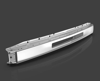 Impact Bar Compatible with 2007-2013 Chevy Silverado 1500 2500 3500 Pickup Front Bumper Impact Face Bar Chrome Steel Replace For GM1002831 15941850 LYAM-298