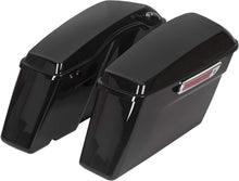 Hard Saddle Bags Trunk W/Lid & Latch Key Compatible with Harley 1993-2013 Davidson Road King Glide Softail All Touring Models LTS
