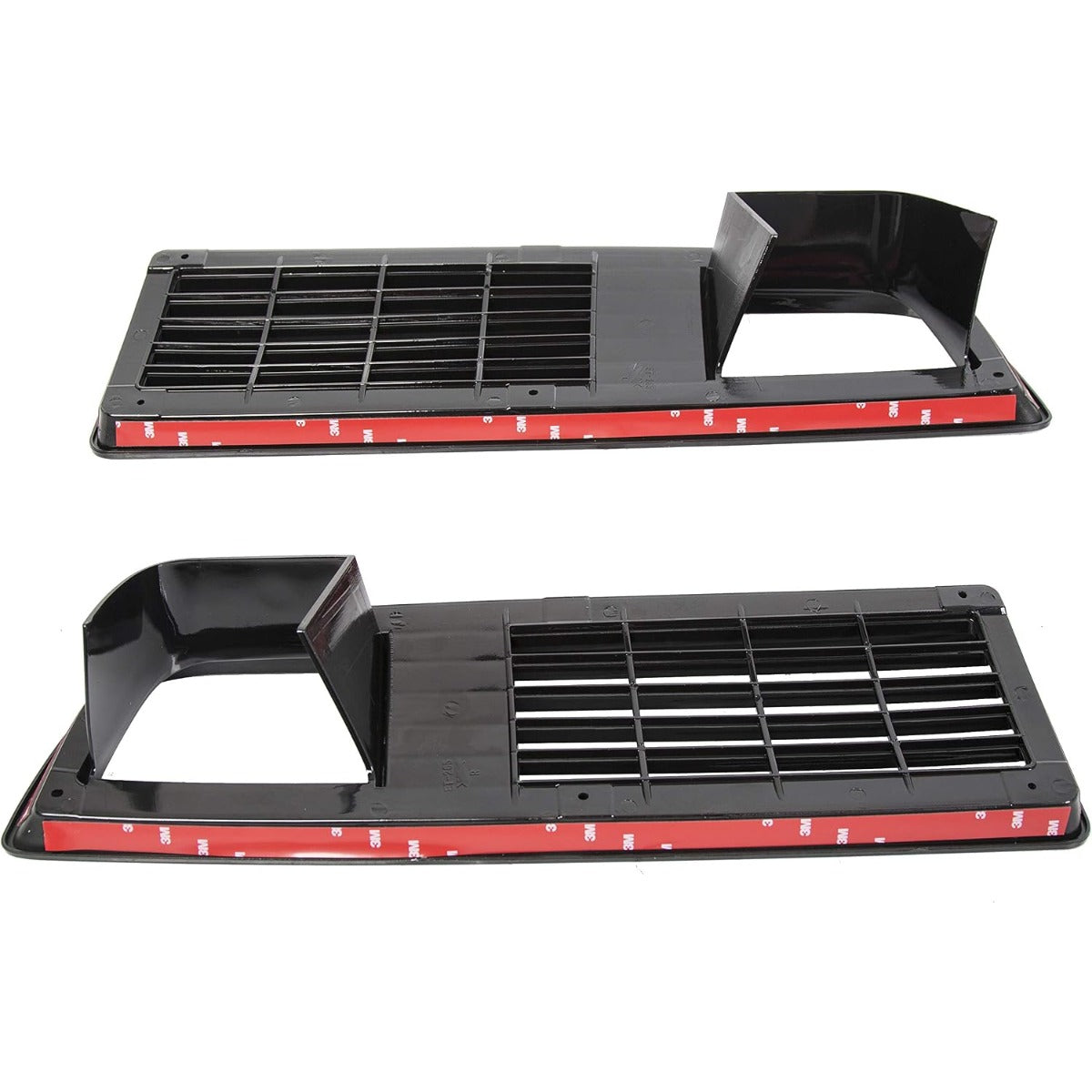 ALMULOO Grill 2Pcs Compatible with 1979-1981 Pontiac Firebird Trans Am Plastic(PP) Front Bumper Grille Black Replacement for 10010503 10010504