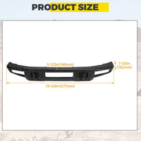 Load image into Gallery viewer, KUAFU Front Bumper Compatible with 2021-2024 Ford Bronco Super Duty W/O Sensors Holes Powder Coated Black LYAM-731S
